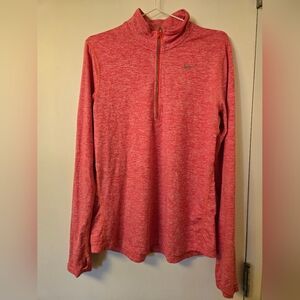 Nike‎ Running Pink Quarter-Zip Pullover